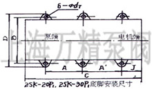 2SK-3P1、2SK-6P1、2SK-12P1、2SK-20P1、2SK-30P1外形及安装图 